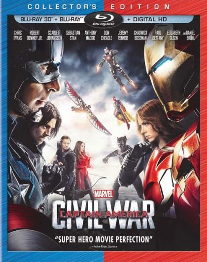 Captain America: Civil War - Blu-Ray 3D Media Heroic Goods and Games   