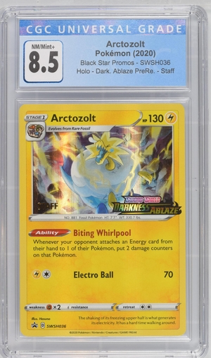 arctozolt pokemon card Pokemon - Arctozolt - Darkness Ablaze 2020 Prerelease Staff Promo