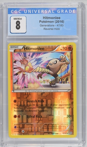 hitmonlee holographic card Pokemon - - Generations 2016 - Reverse Holo Attack 2 version:Children of fate Favorite counterspell commander deck tuika