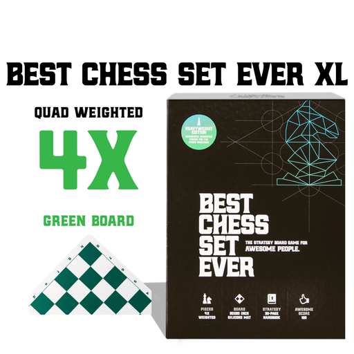 Best Chess Set Ever XL - Green Silicone Board Board Games Best Chess Set Ever   