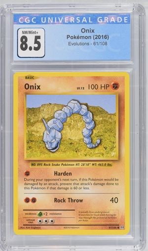 onix pokemon card value 2016 71/168 Price 2026 Pokmon TCG Onix XY Evolutions