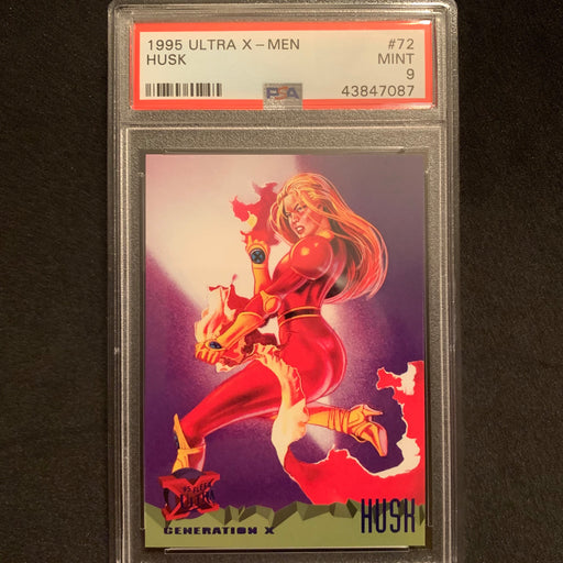X-Men Fleer Ultra 1995 - 072 - Husk - PSA 9 Vintage Trading Card Singles Topps   