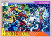 Marvel Universe 1991 - 096 - Avengers vs. Kang Vintage Trading Card Singles Impel   