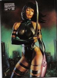 Marvel Masterpieces 1996 - 35 - Psylocke Vintage Trading Card Singles Heroic Goods and Games   