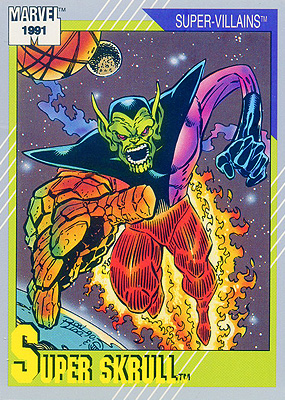 Marvel Universe 1991 - 062 - Super Skrull Vintage Trading Card Singles Impel   