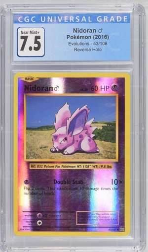 Pokemon - Nidorana - Evolutions 2016 Reverse Holo