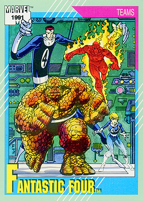 Marvel Universe 1991 - 150 - Fantastic Four Vintage Trading Card Singles Impel   