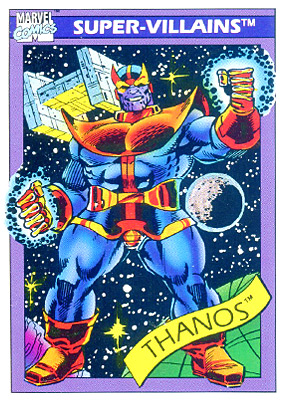 Marvel Universe 1990 - 079 - Thanos Vintage Trading Card Singles Impel   