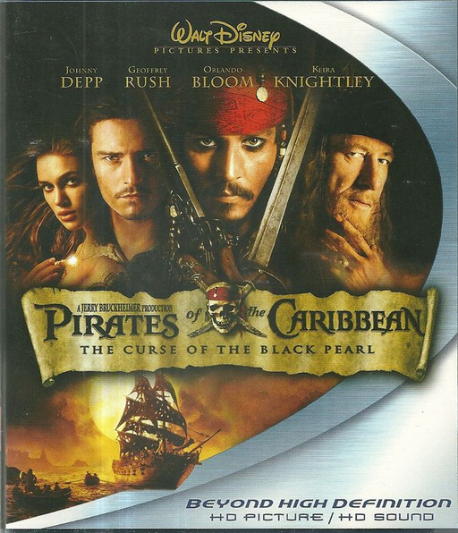 Pirates of the Caribbean: The Curse of the Black Pearl - Blu-Ray Media Heroic Goods and Games   