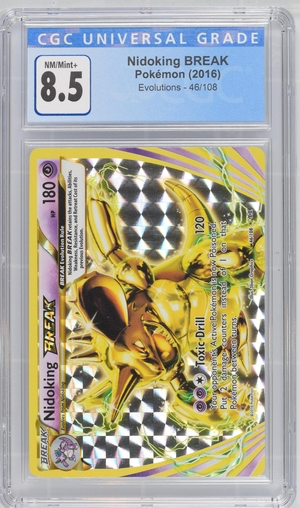 Pokemon - Nidoking BREAK - Evolutions 2016 - CGC 8.5