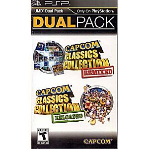 Capcom Classics Collection Remixed and Reloaded Dual Pack - Playstation Portable - Complete Video Games Sony   