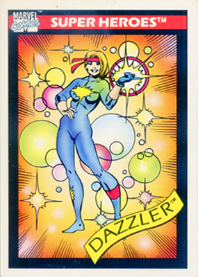 Marvel Universe 1990 - 013 - Dazzler Vintage Trading Card Singles Impel   