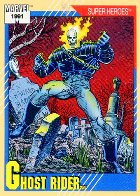 Marvel Universe 1991 - 039 - Ghost Rider Vintage Trading Card Singles Impel