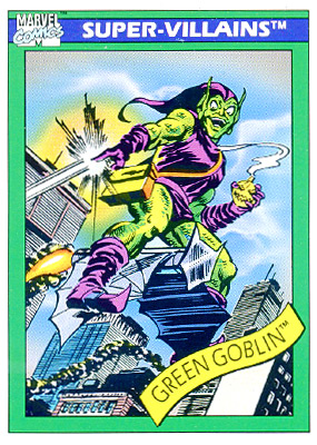Marvel Universe 1990 - 074 - Green Goblin Vintage Trading Card Singles Impel   