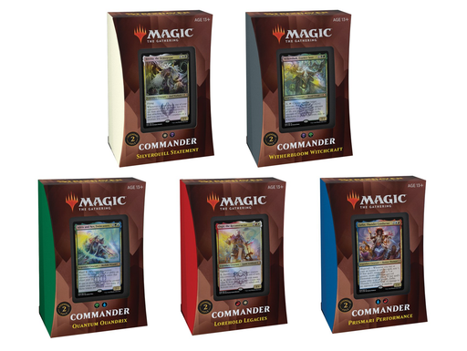 Magic the Gathering CCG: Strixhaven - School of Mages Commander 2021 Deck Set - All 5 Decks CCG WIZARDS OF THE COAST, INC   