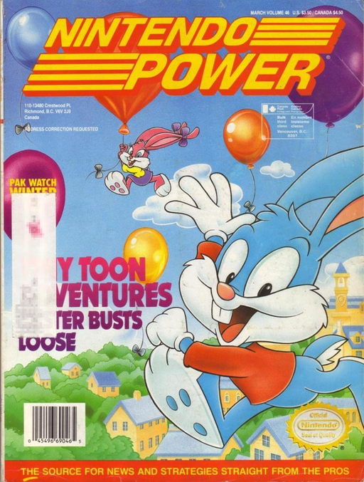 Nintendo Power - Issue 046 - Buster Busts Loose Odd Ends Nintendo   