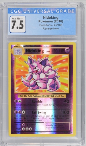 2016 nidoking pokemon card value Pokemon - Nidoking - Evolutions 2016 Reverse Holo