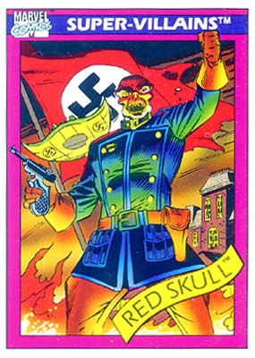 Marvel Universe 1990 - 081 - Red Skull Vintage Trading Card Singles Impel   