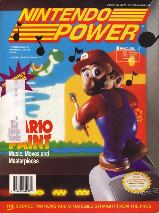 Nintendo Power - Issue 039 - Mario Paint Odd Ends Nintendo   