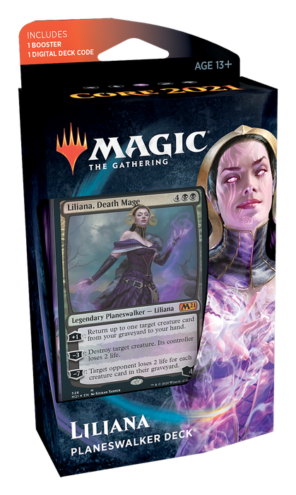 Magic the Gathering CCG: Core 2021 Planeswalker Deck - Liliana, Death Mage CCG WIZARDS OF THE COAST, INC   