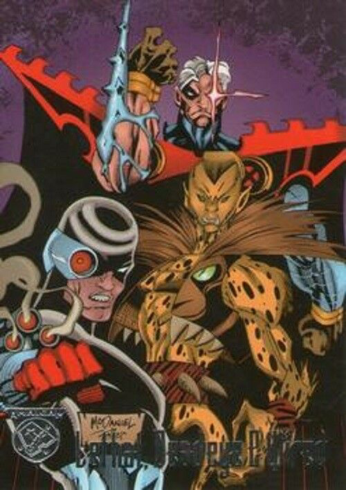 Marvel DC Amalgam 1996 - 86 - Lethal, Deadeye & Wired Vintage Trading Card Singles Skybox