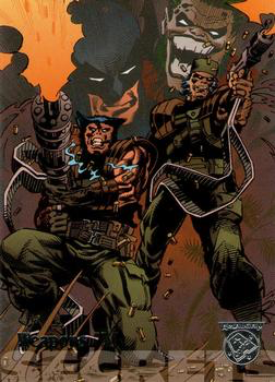 Marvel DC Amalgam 1996 - 51 - Weapons "X" Vintage Trading Card Singles Skybox