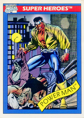 Marvel Universe 1990 - 012 - Power Man Vintage Trading Card Singles Impel   
