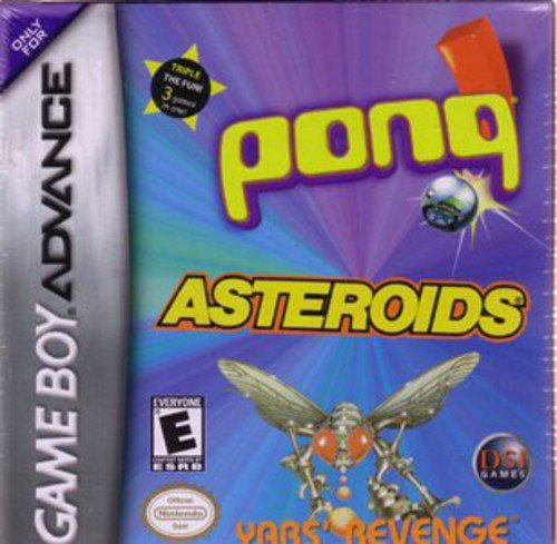 Pong - Asteroids - Yar’s Revenge - Game Boy Advance - Loose Video Games Nintendo   