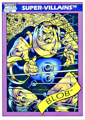 Marvel Universe 1990 - 071 - Blob Vintage Trading Card Singles Impel   
