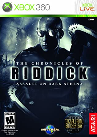Chronicles of Riddick - Assault on Dark Athena - Xbox 360 - Complete Video Games Microsoft   