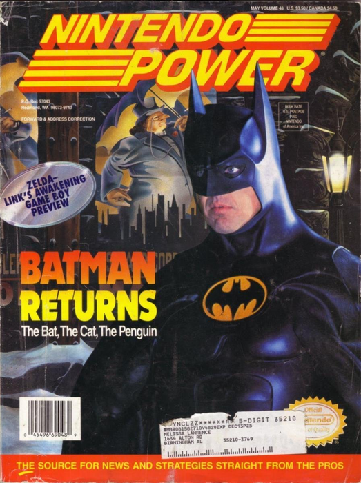 Nintendo Power - Issue 048 - Batman Returns Odd Ends Nintendo   