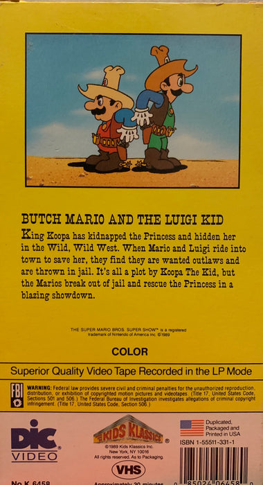 Super Mari Bros Super Show - Butch Mario and the Luigi Kid  Heroic Goods and Games   
