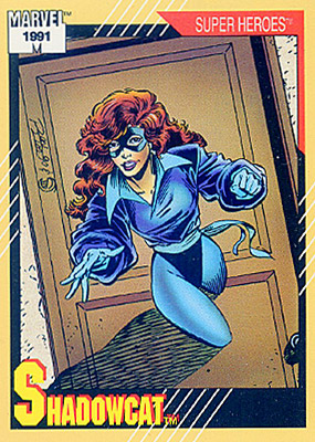Marvel Universe 1991 - 009 - Shadowcat Vintage Trading Card Singles Impel