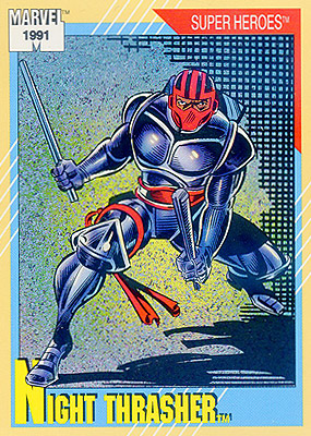 Marvel Universe 1991 - 022 - Night Thrasher Vintage Trading Card Singles Impel