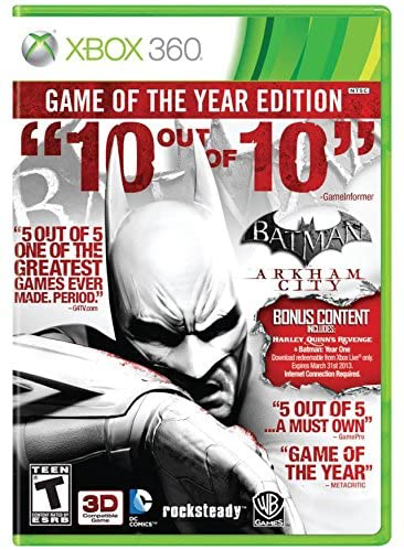Batman Arkham City - Game of the Year Edition - Xbox 360 - in Case Video Games Microsoft   