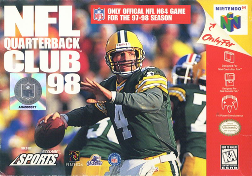 NFL Quarterback Club 1998 - N64 - Loose Video Games Nintendo   