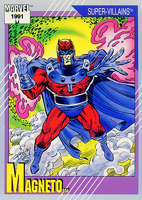 Marvel Universe 1991 - 057 - Magneto Vintage Trading Card Singles Impel