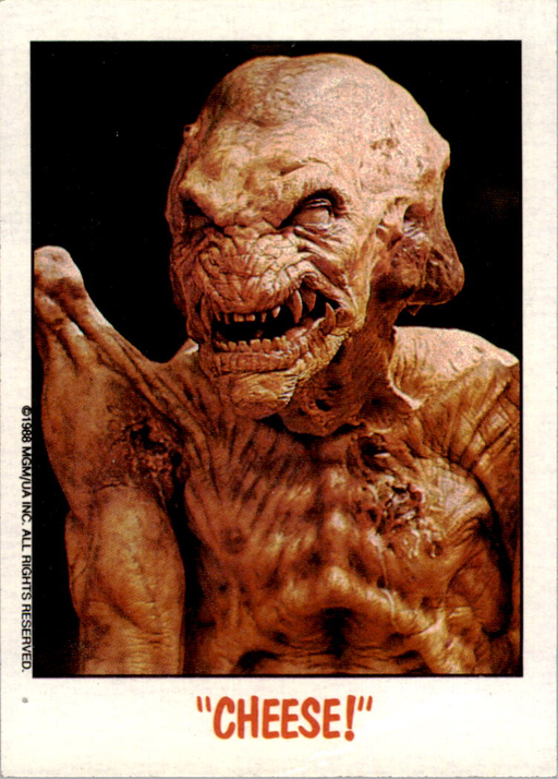 Fright Flicks 1988 - 65 - Vengeance - The Demon - Cheese! Vintage Trading Card Singles Topps