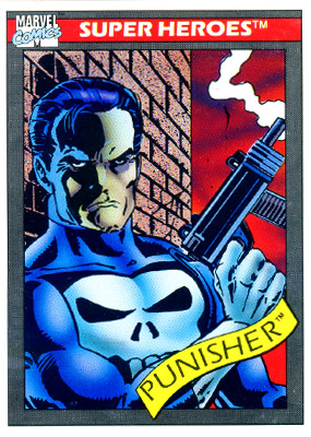 Marvel Universe 1990 - 047 - Punisher Vintage Trading Card Singles Impel