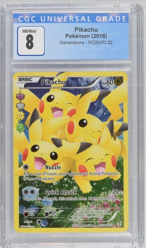 Pokemon - Pikachu RC29/RC32 - Generations 2016 - 8.0 Vintage Trading Card Singles Pokemon   