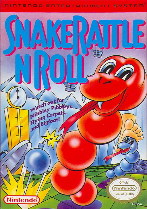 Snake Rattle N Roll - NES - Loose Video Games Nintendo   