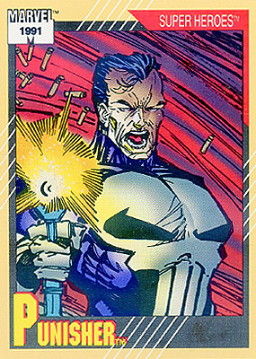 Marvel Universe 1991 - 014 - Punisher Vintage Trading Card Singles Impel
