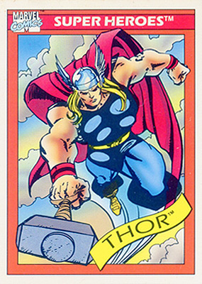 Marvel Universe 1990 - 018 - Thor Vintage Trading Card Singles Impel   
