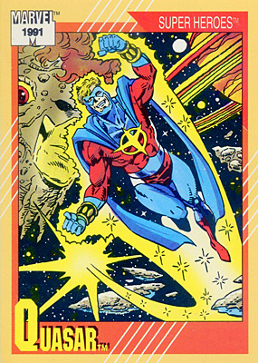 Marvel Universe 1991 - 049 - Quasar Vintage Trading Card Singles Impel   