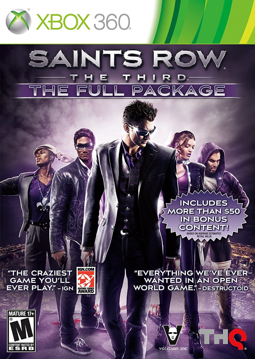Saints Row the Third - The Full Package - Xbox 360 - Complete Video Games Microsoft   