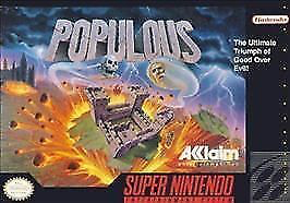 Populous - SNES - Loose Video Games Nintendo   