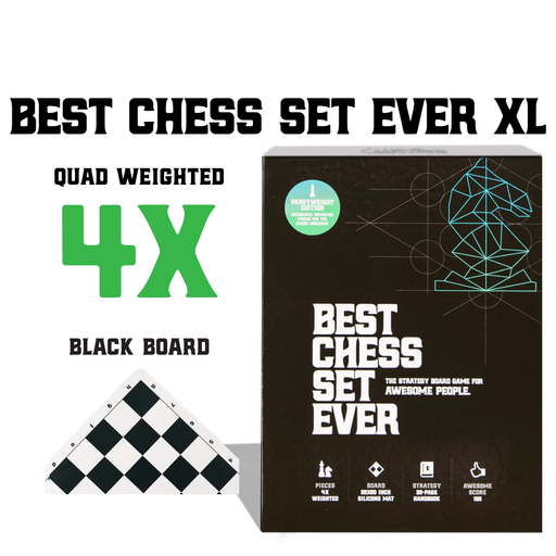 Best Chess Set Ever XL - Black Silicone Board Board Games Best Chess Set Ever   