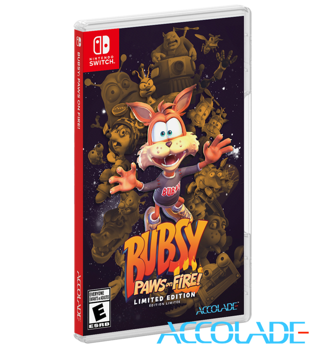 Bubsy -Paws on Fire! - Switch - Sealed Video Games Limited Run   
