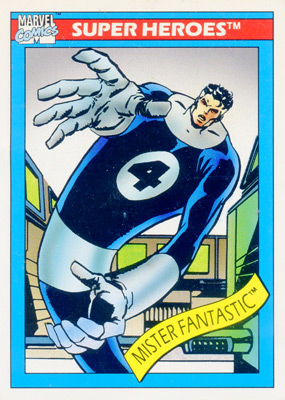 Marvel Universe 1990 - 019 - Mister Fantastic Vintage Trading Card Singles Impel   