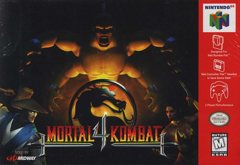 Mortal Kombat 4 - N64 - Loose Video Games Nintendo   